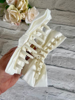 Bow hair claw clip