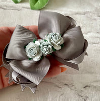 Flower hair bow