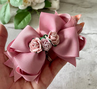 Flower hair bow