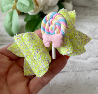 Lollipop hair bow