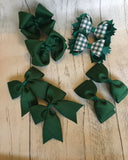 School hair bows in selection of different colours