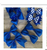 School hair bows in selection of different colours