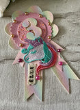 Rainbow age unicorn rosette