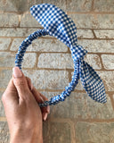 School gingham headbands