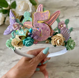 mermaid birthday crown