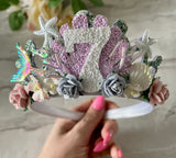 Mermaid birthday crown