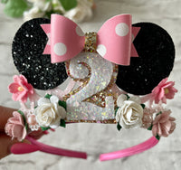 Mouse ear birthday crown