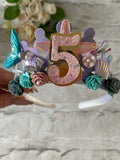 Mermaid birthday crown