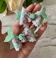 mermaid hair bows