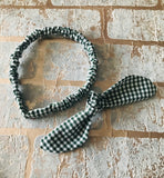 School gingham headbands