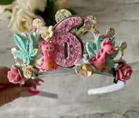 Dinosaurs birthday crown