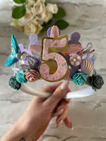 Mermaid birthday crown