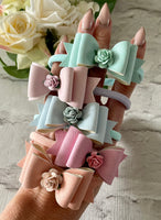 Pastel baby hair bows